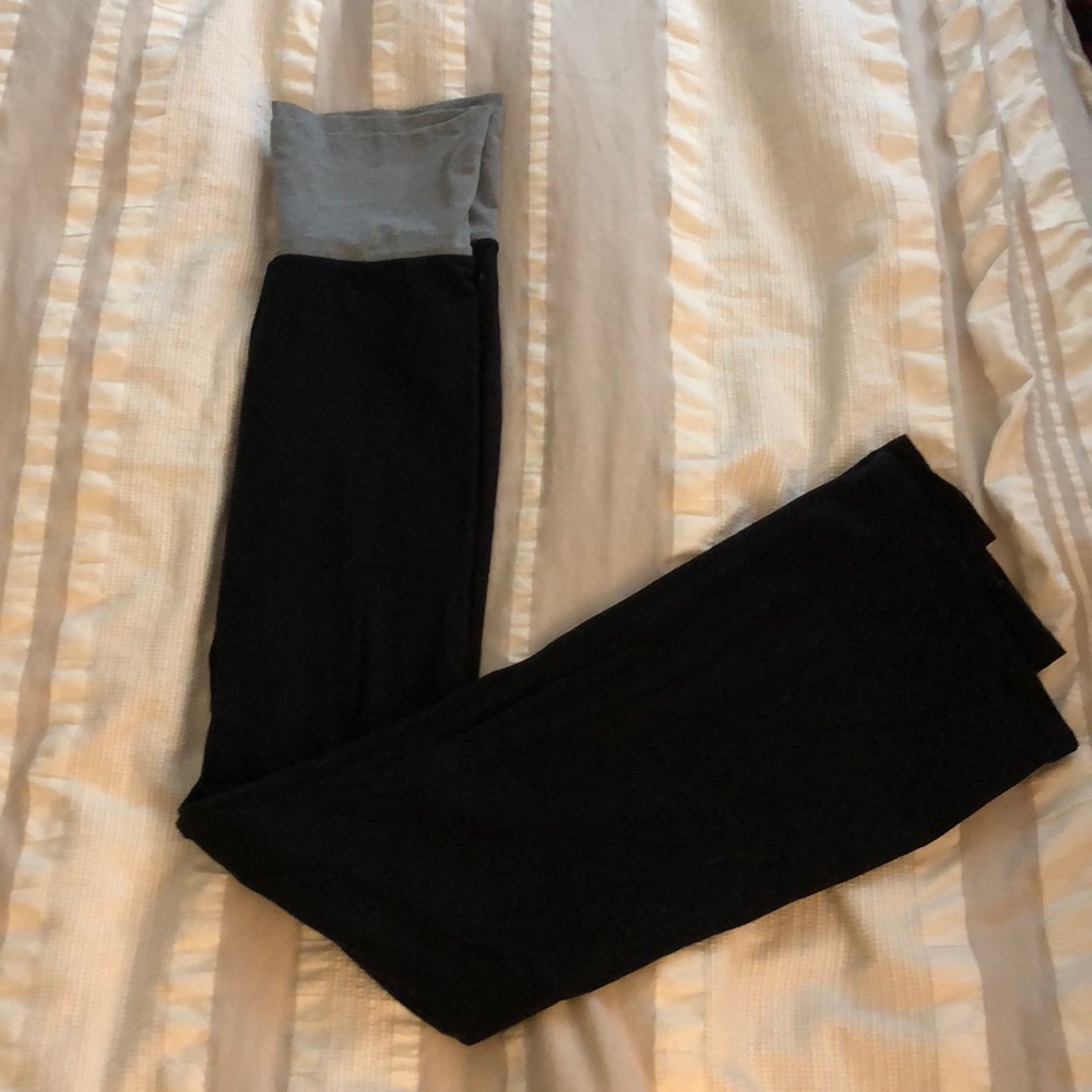 No Boundaries Yoga Pants W/ Fold-over Waistband